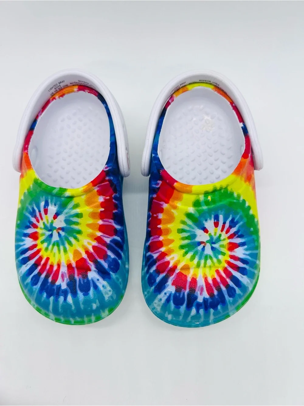 Stride Rite Boys Tie-Dye Slip-On Light Up Sandals Size 6 Child